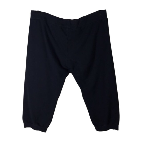 BEBE Black Rainbow Pull On Cropped Jogger Shorts size Large - Picture 2 of 7